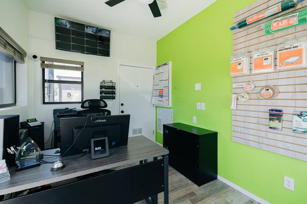 office of storage facility